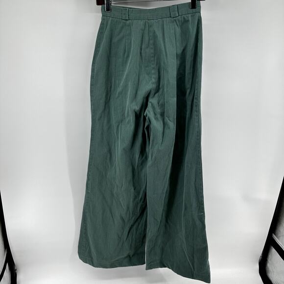 Vintage Selador Bell Bottoms 70s Corduroy Pants High Pocket Cotton Green 26x31 - Picture 8 of 8